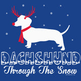 Dachshund Through the Snow Rudolph Christmas t-shirt - additional product image
