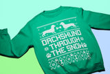 Dachshund Through the Snow Christmas sweatshirt - additional product image