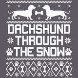 Dachshund Through the Snow Christmas long sleeve shirt - additional product image
