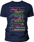 Elf Map Christmas t-shirt - Navy