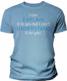 Men's Engineer's Motto shirt in Carolina Blue