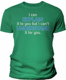 Men's Engineer's Motto shirt in Kelly Green