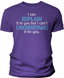 Men's Engineer's Motto shirt in Purple