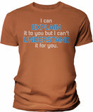 Men's Engineer's Motto shirt in Texas Orange