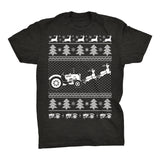 Tractor Farmer Christmas t-shirt - Dark Heather