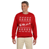 Tractor Farmer Christmas sweatshirt - additional product image
