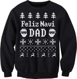 Feliz Navi Dad Christmas sweatshirt - Black
