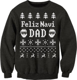 Feliz Navi Dad Christmas sweatshirt - Dark Heather