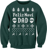 Feliz Navi Dad Christmas sweatshirt - Forest