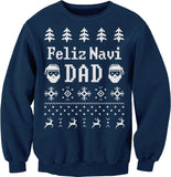 Feliz Navi Dad Christmas sweatshirt - Navy