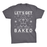 Let's Get Baked Gingerbread Christmas t-shirt - Charcoal