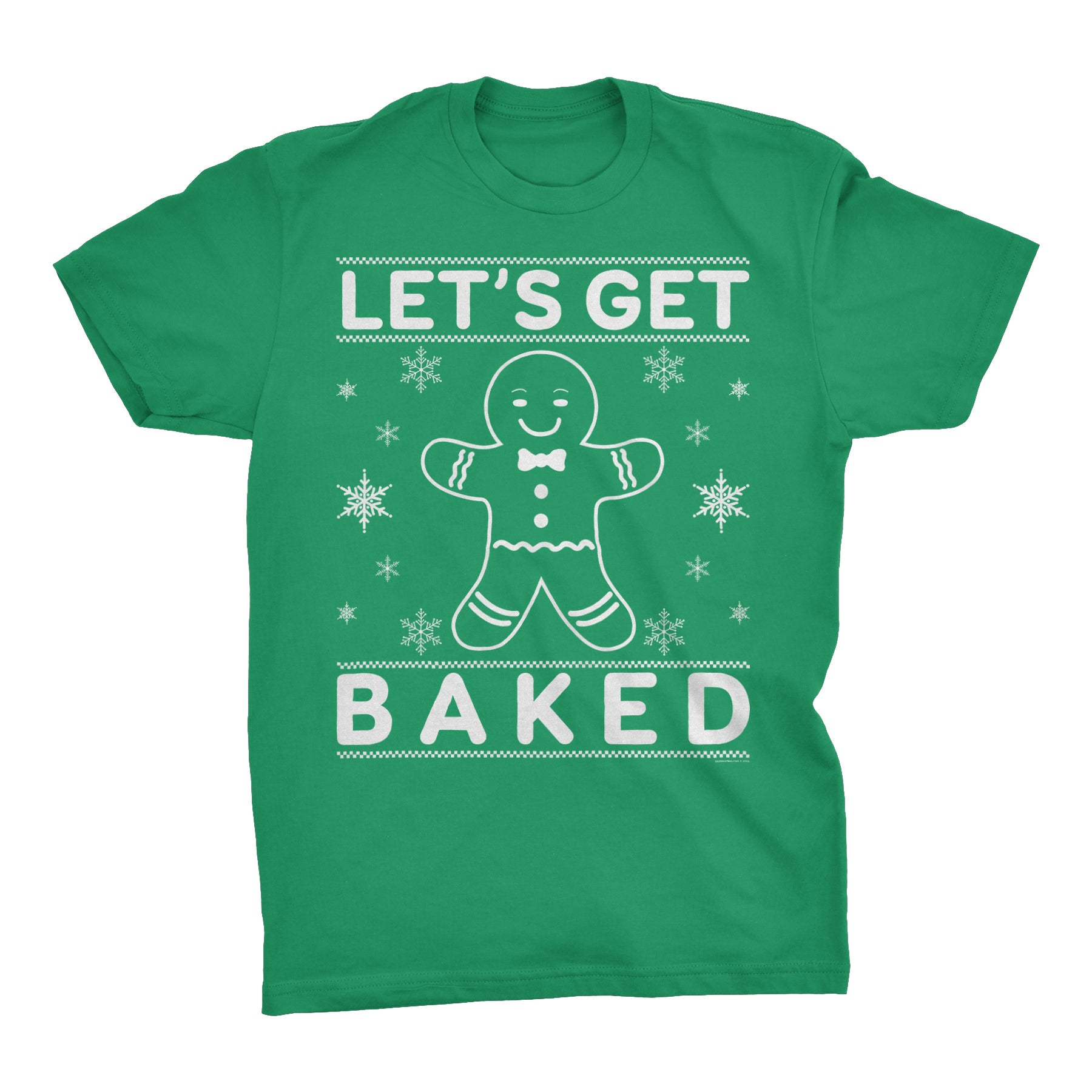 Let's Get Baked Gingerbread Christmas t-shirt - Irish Green