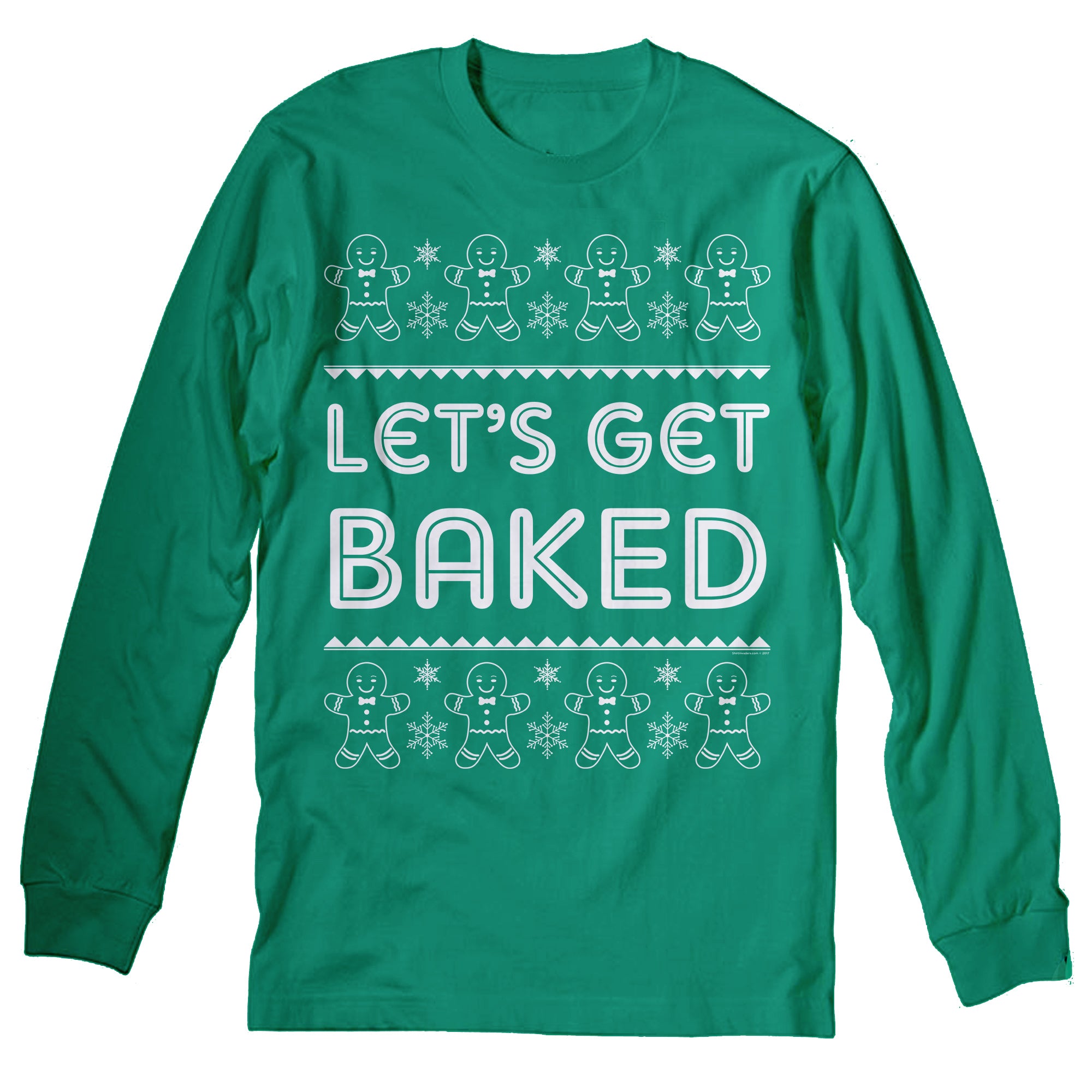 Let's Get Baked Funny Christmas long sleeve shirt - Kelly