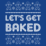 Let's Get Baked Funny Christmas t-shirt - additional product image
