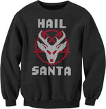 Hail Santa Gothic Christmas sweatshirt - Black