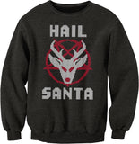Hail Santa Gothic Christmas sweatshirt - Dark Heather