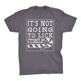It's Not Gonna Lick Itself Christmas t-shirt - Charcoal