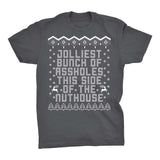Jolliest Bunch of Assholes Christmas t-shirt - Charcoal