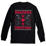 Krampus Christmas long sleeve shirt - Black