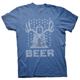 Bear Deer Beer Christmas t-shirt - Royal