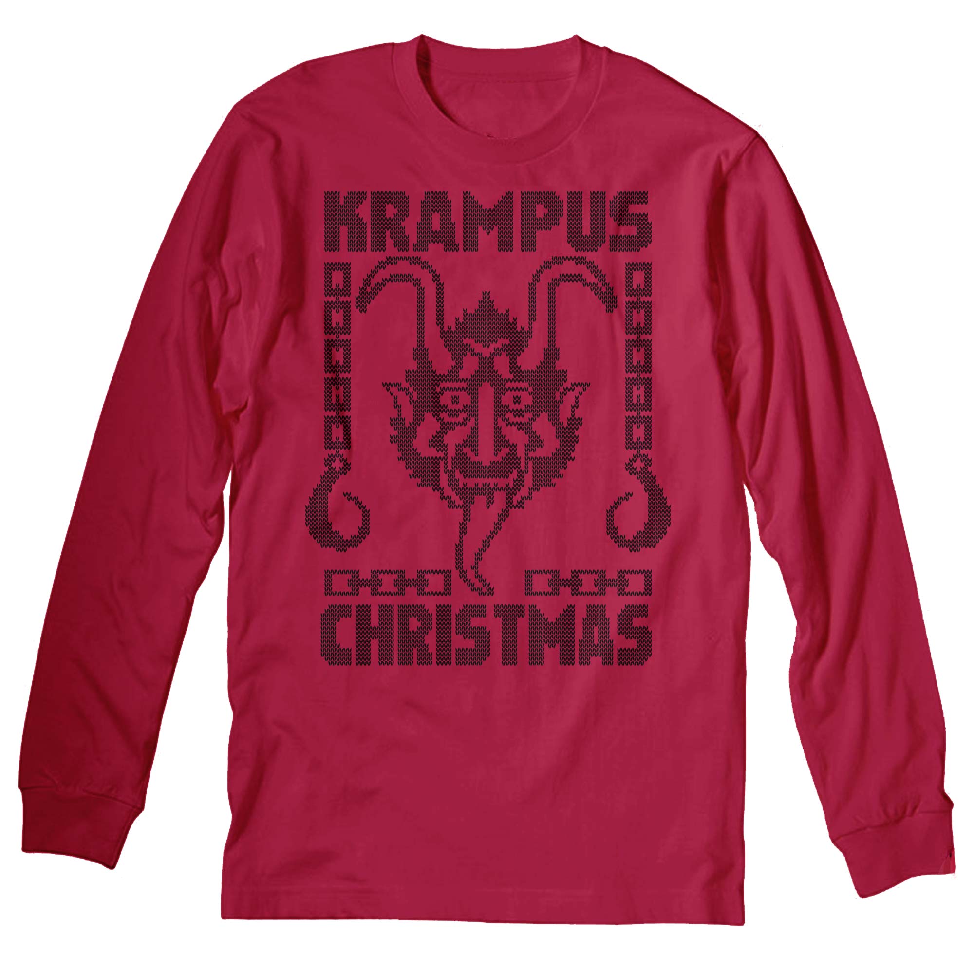 Krampus Hooks Christmas long sleeve shirt - Red