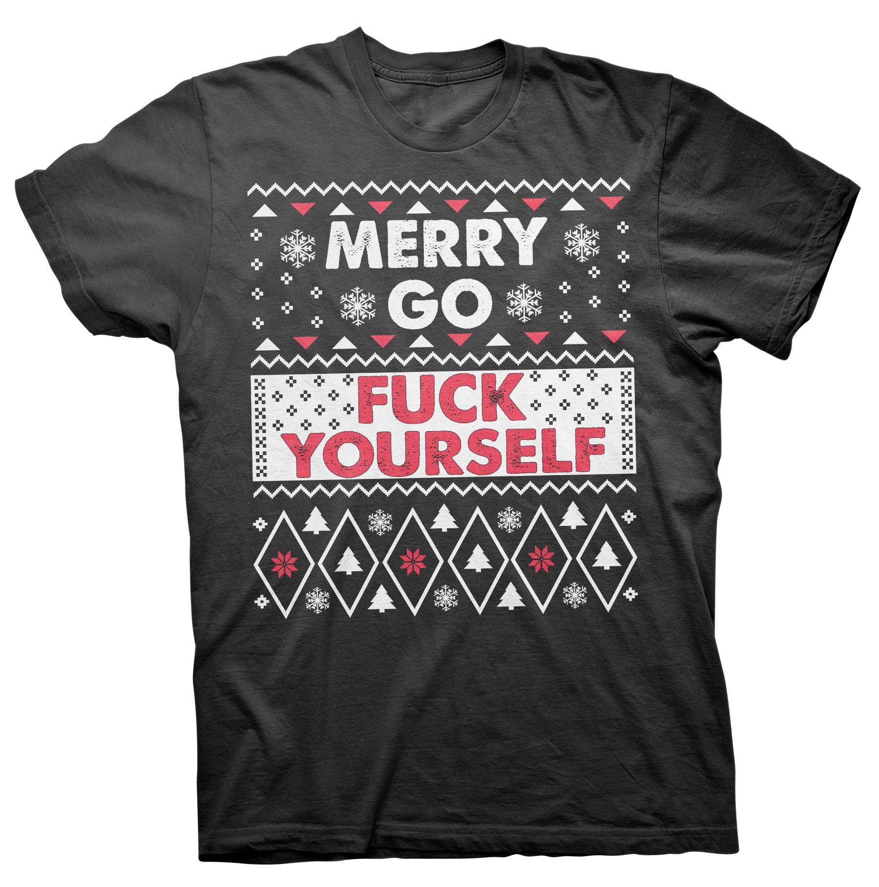 Merry Go Fuck Yourself Christmas t-shirt - Black