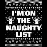 I'm on the Naughty List Christmas long sleeve shirt - additional product image