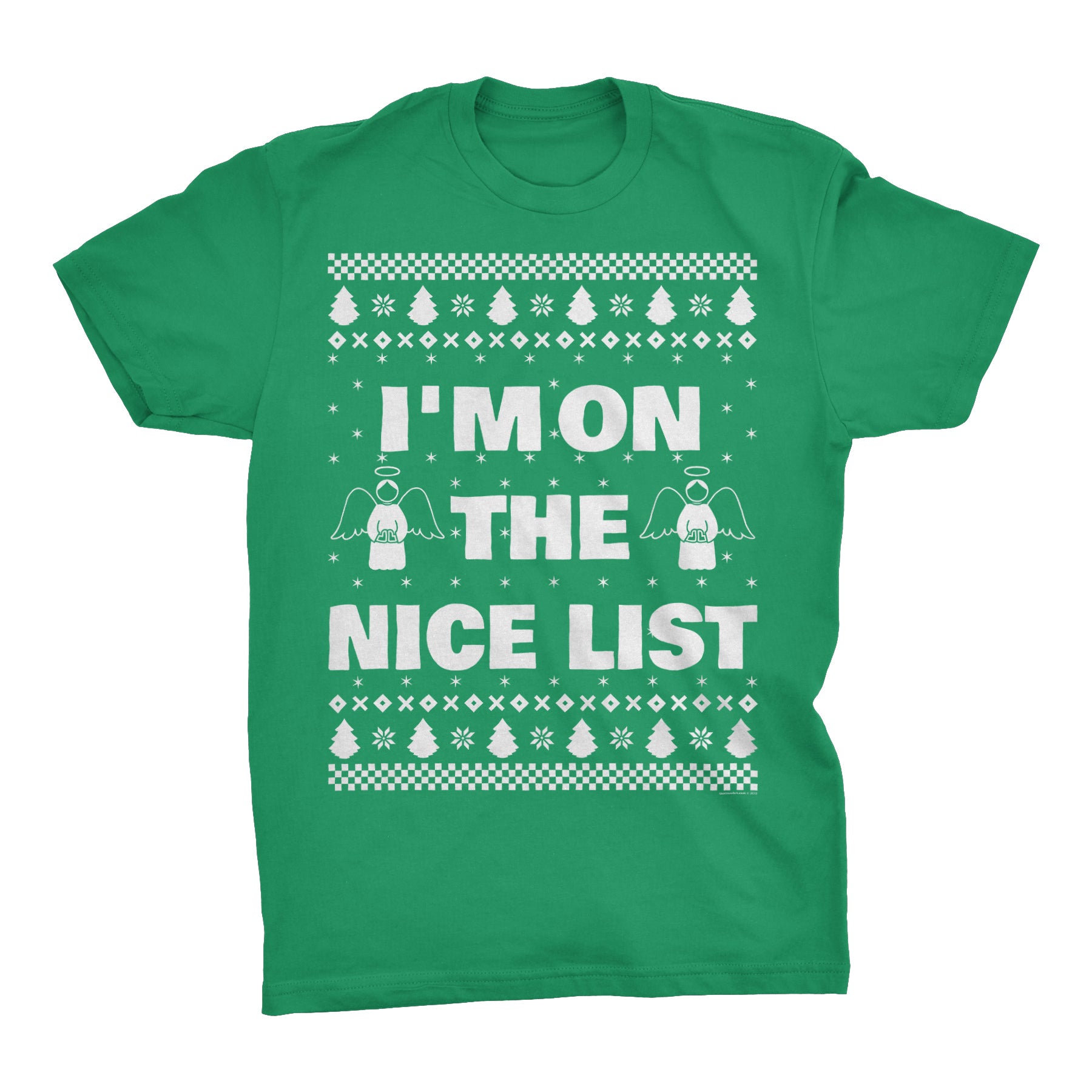 I'm on the Nice List Christmas t-shirt - Kelly