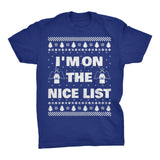 I'm on the Nice List Christmas t-shirt - Royal
