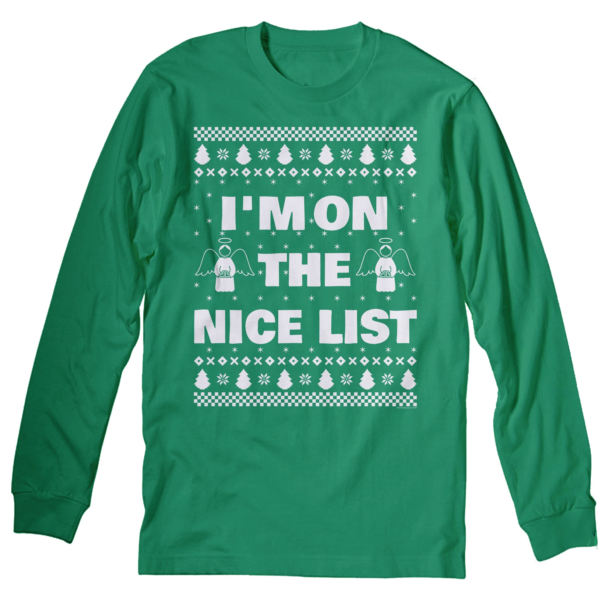 I'm on the Nice List Christmas long sleeve shirt - Kelly