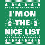 I'm on the Nice List Christmas long sleeve shirt - additional product image
