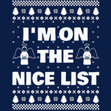 I'm on the Nice List Christmas long sleeve shirt - additional product image