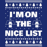 I'm on the Nice List Christmas long sleeve shirt - additional product image