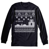 Retro Gaming Gamer Christmas long sleeve shirt - Black