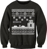 Retro Gaming Gamer Christmas sweatshirt - Dark Heather