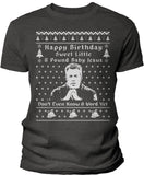 Sweet Little 8 Pound Baby Jesus Christmas t-shirt - Dark Heather