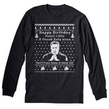 Sweet Little 8 Pound Baby Jesus Christmas long sleeve shirt - Black