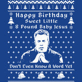 Sweet Little 8 Pound Baby Jesus Christmas sweatshirt - additional product image