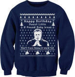 Sweet Little 8 Pound Baby Jesus Christmas sweatshirt - Navy