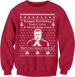 Sweet Little 8 Pound Baby Jesus Christmas sweatshirt - Red