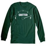 Shitter Was Full Gauge Christmas long sleeve shirt - Forest