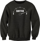 Shitter Was Full Gauge Christmas sweatshirt - Dark Heather