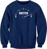 Shitter Was Full Gauge Christmas sweatshirt - Navy