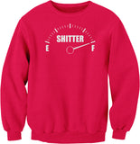 Shitter Was Full Gauge Christmas sweatshirt - Red