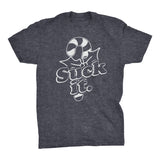 Suck It Candy Cane Christmas t-shirt - Dark Heather