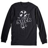 Suck It Candy Cane Christmas long sleeve shirt - Black