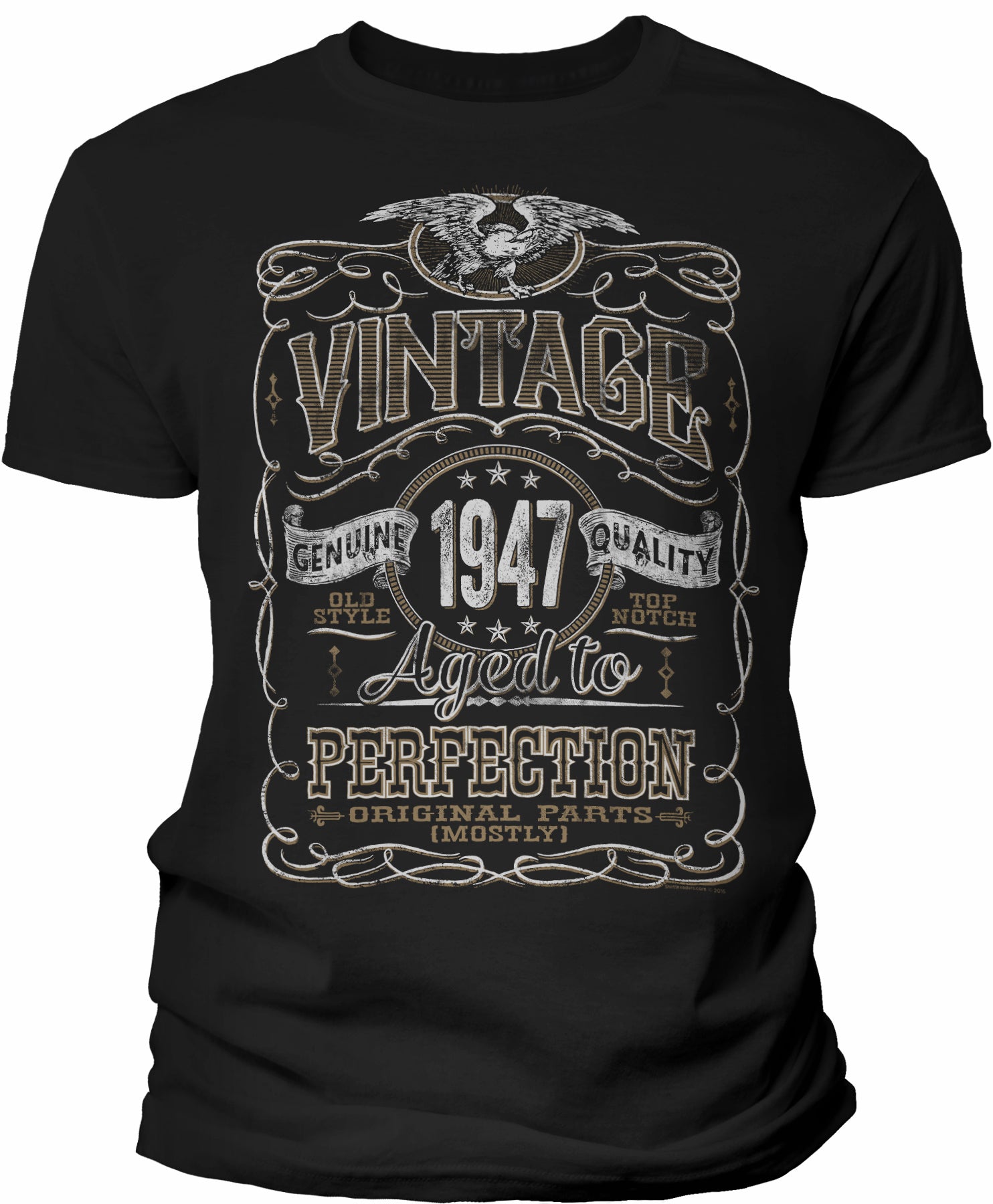 Vintage 1947 Aged to Perfection Men's t-shirt - Black