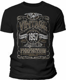 Vintage 1957 Aged to Perfection Men's t-shirt - Black