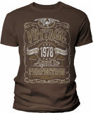 Vintage 1978 Aged to Perfection Men's t-shirt - Dark Chocolate