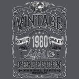 Vintage 1980 Aged to Perfection Men's t-shirt - additional image